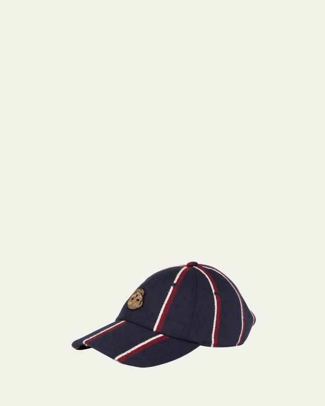 College Striped Baseball Cap